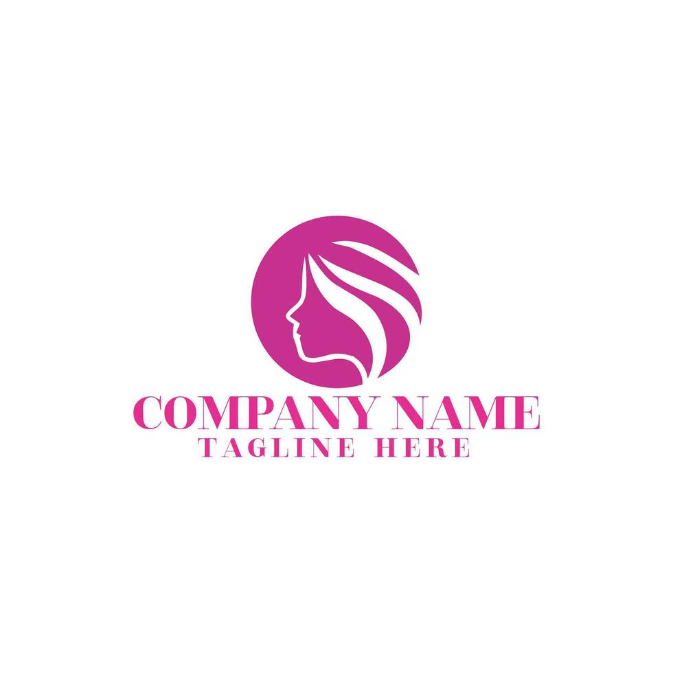 Beauty flower logo with a creative concept for the company vector