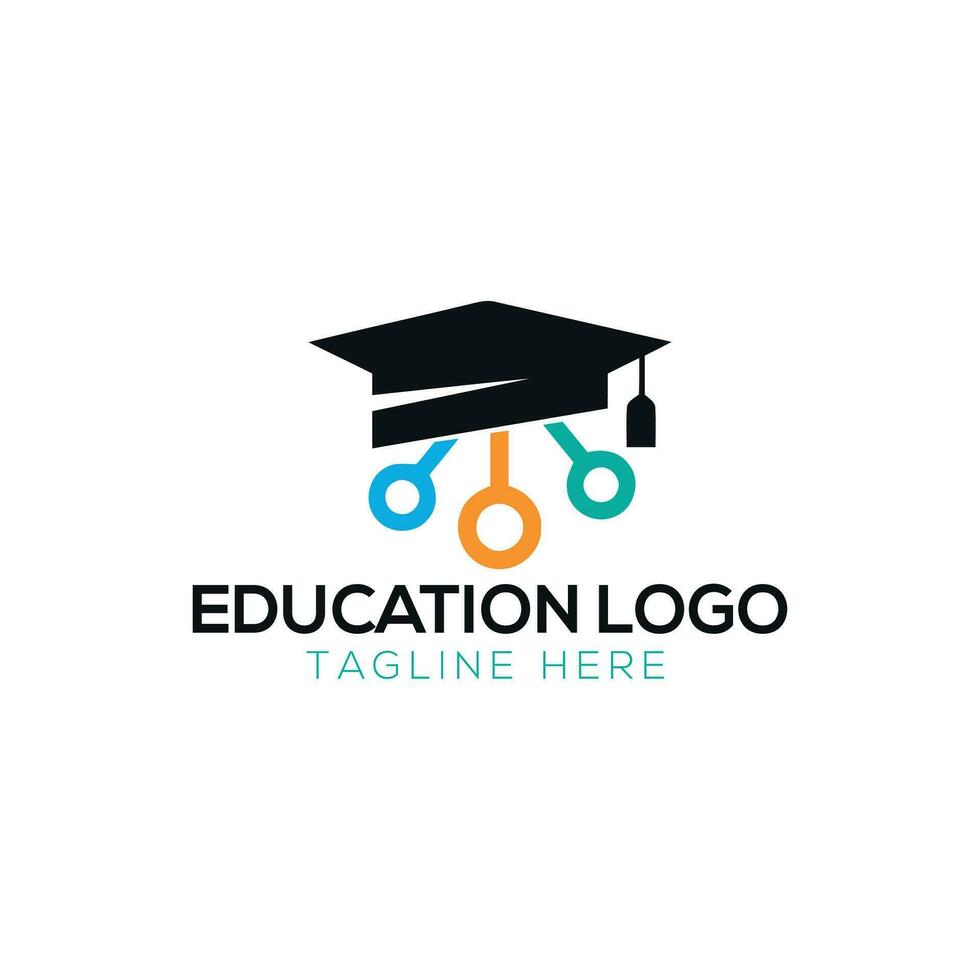 educación logo, Ciencias y conocimiento, inteligente icono vector