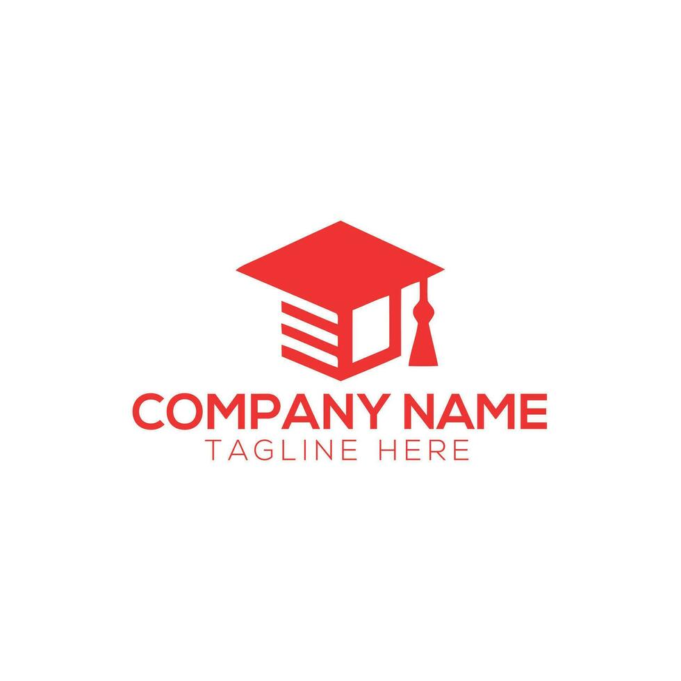 Book open like human with cap, success education logo vector