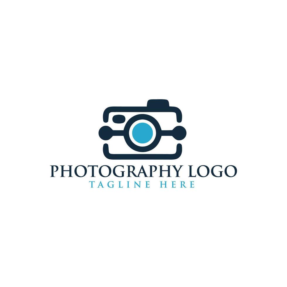 estudio fotografía logo modelo vector