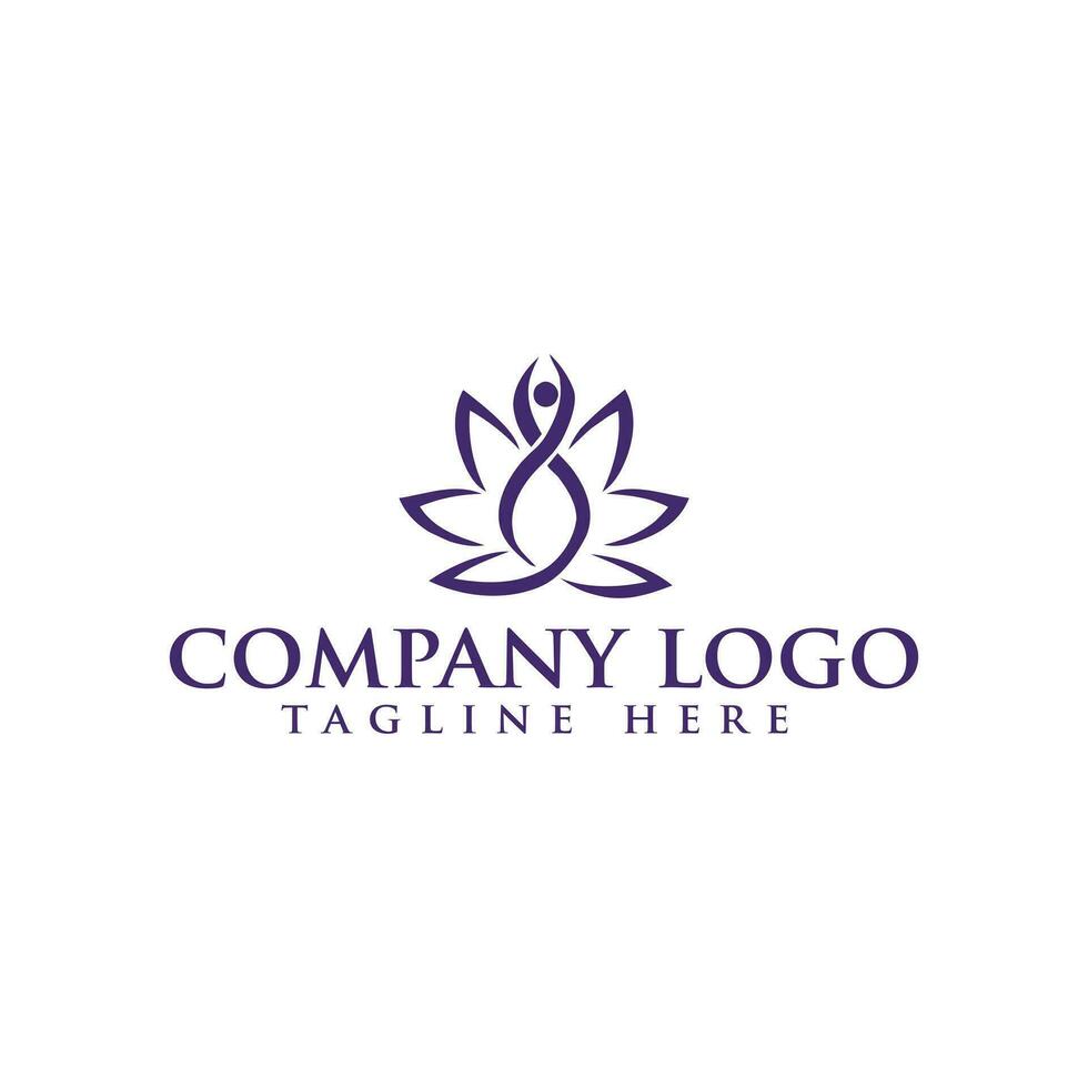 Lotus Flower logo design inspiration vector