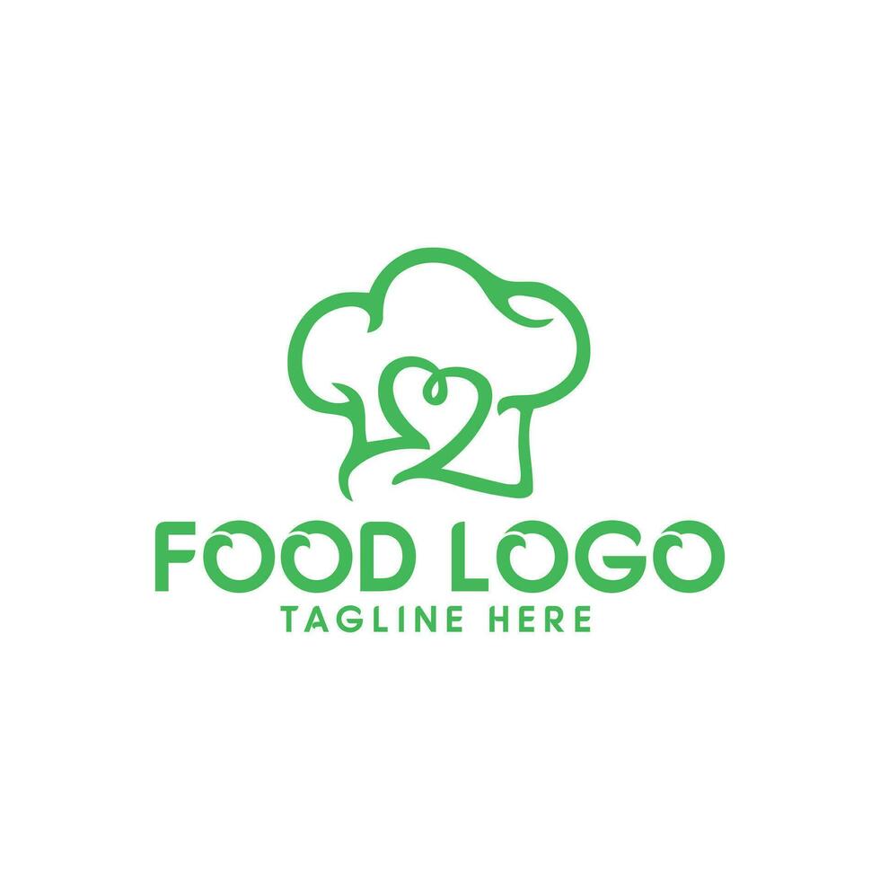 Cooking logo. Icon or symbol for design menu restaurant. V vector