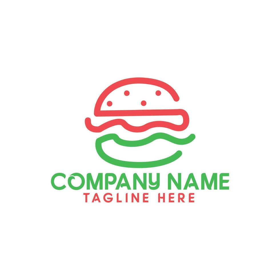 burger  Cooking logo. Icon or symbol for design menu restaurant. vector