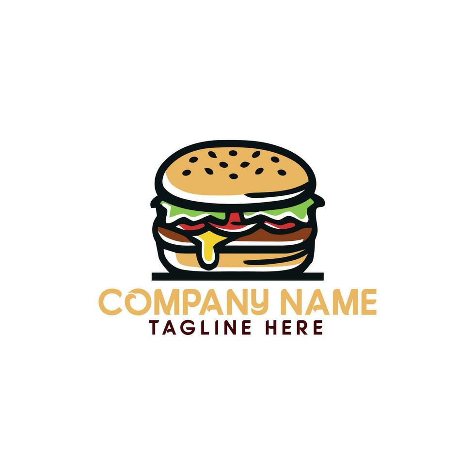 burger Point Logo Design Template vector