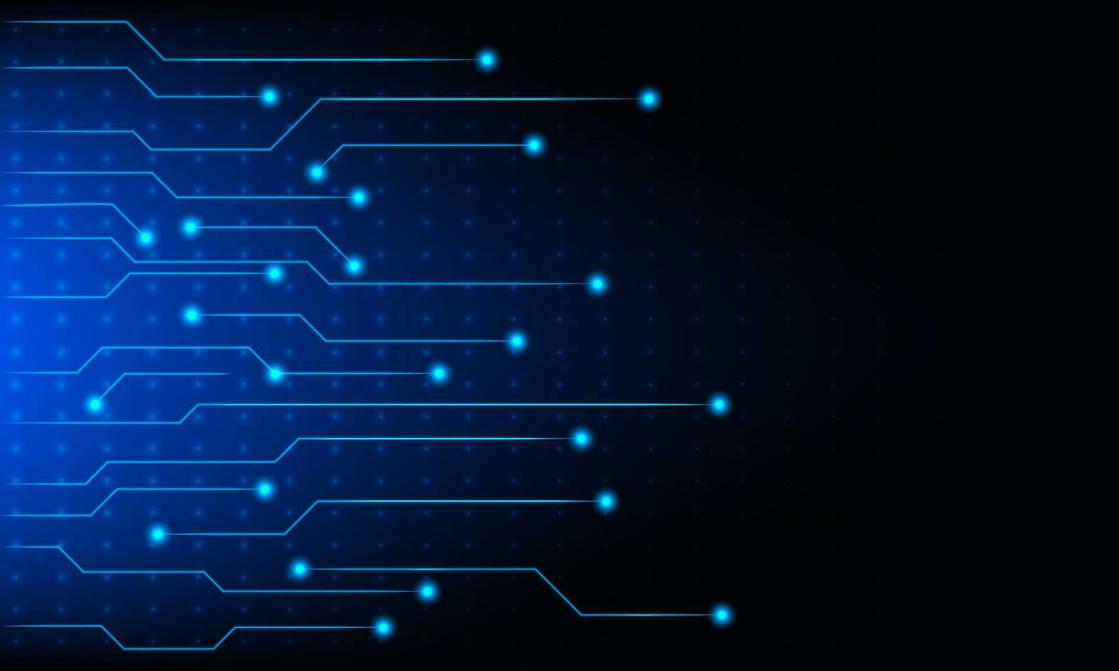 Abstract futuristic digital on a dark blue background, Vector illustration.