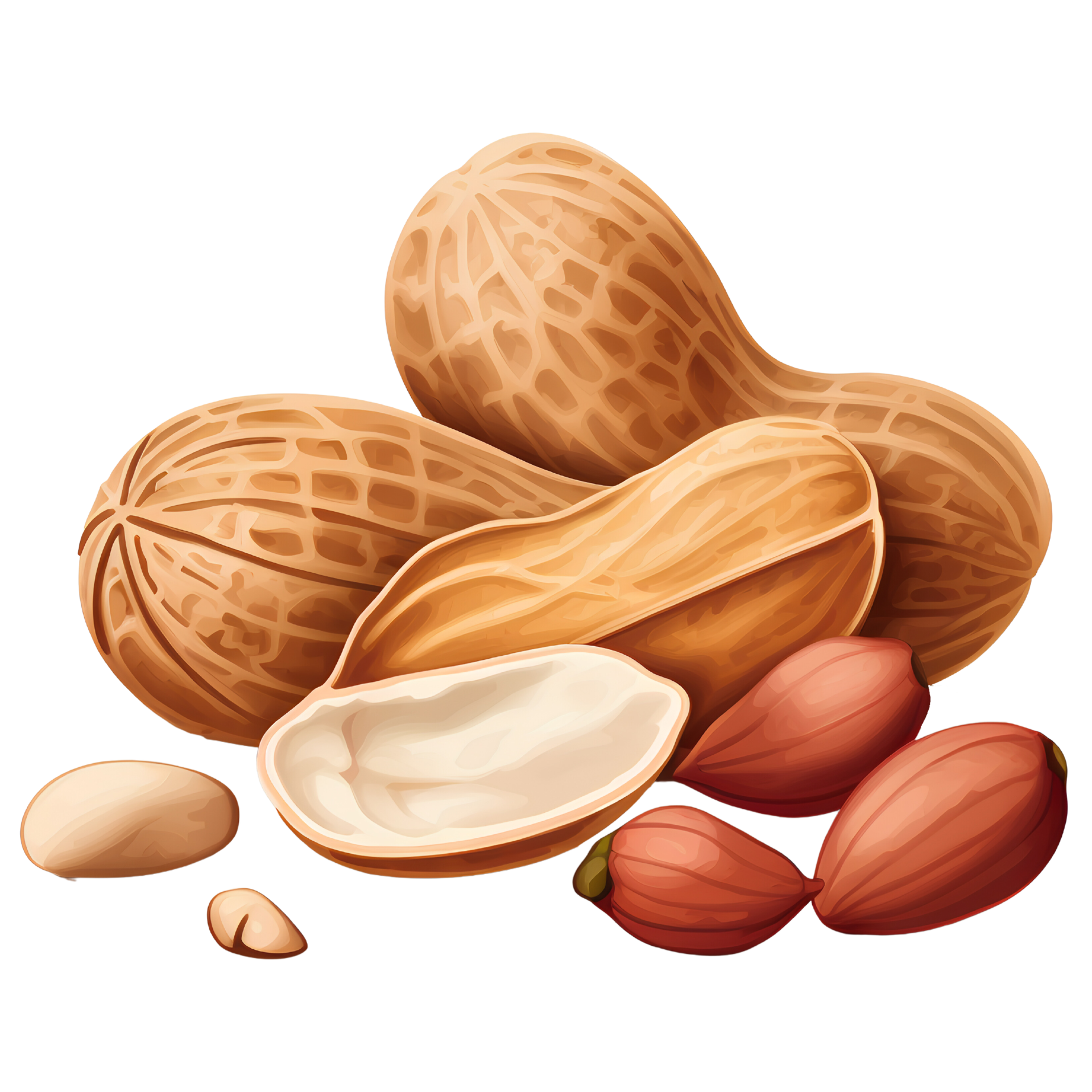 Peanut ingredient ai generative 28270468 png
