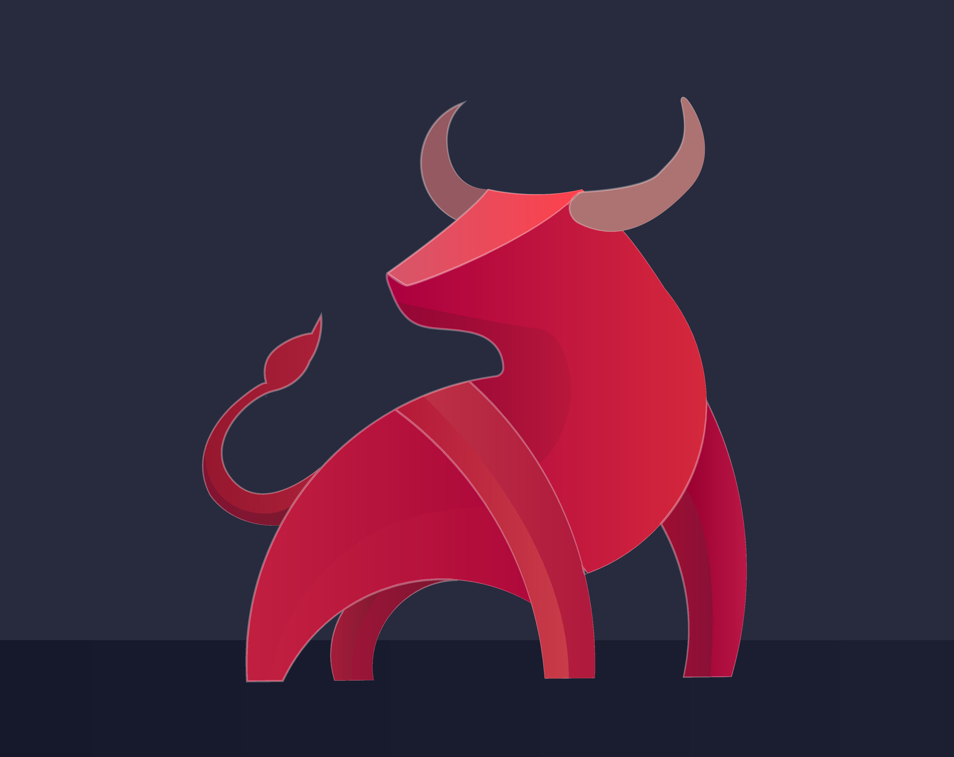 Red bull vector gradient image 28270502 Vector Art at Vecteezy