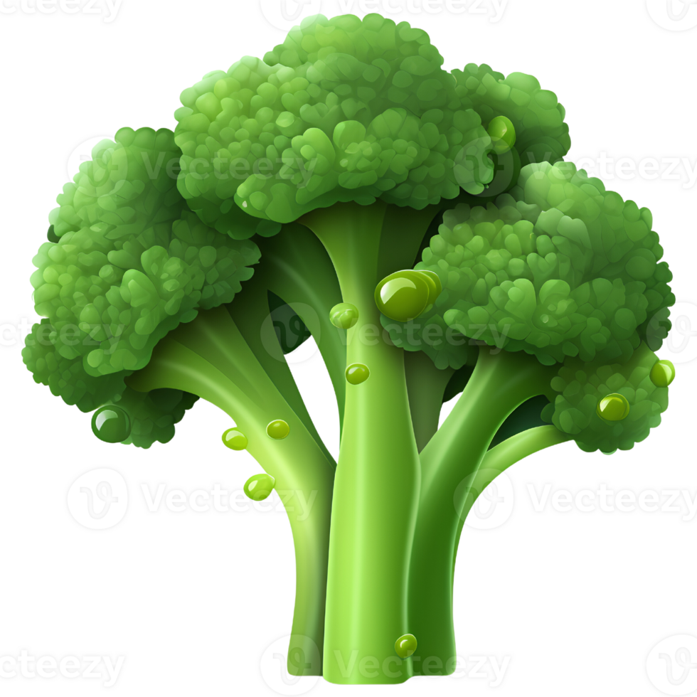 Broccoli  vegetable ai generative png