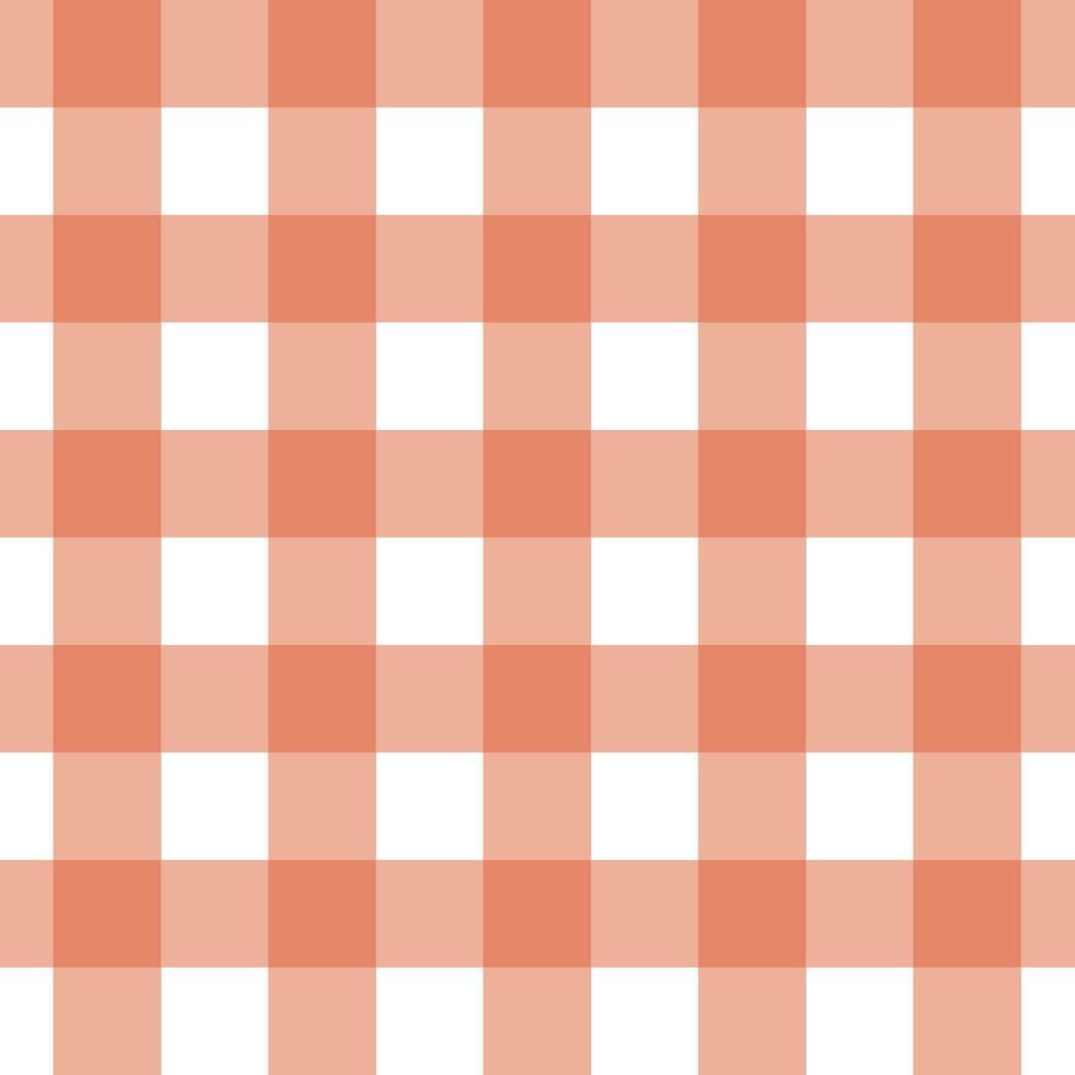 Gingham seamless pattern with red and white color, checkerboard background, square, tablecloth, Vector illustration.