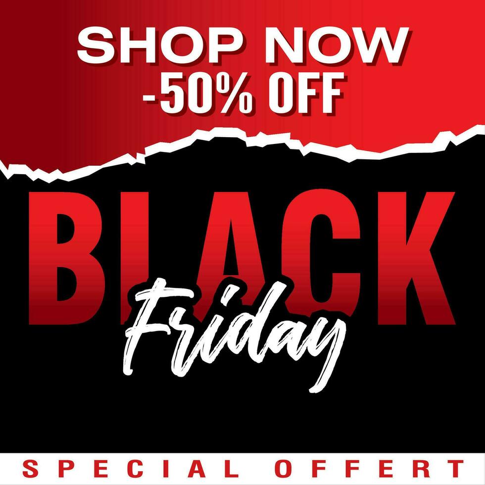 Colored special offert black friday sale promotion Vector