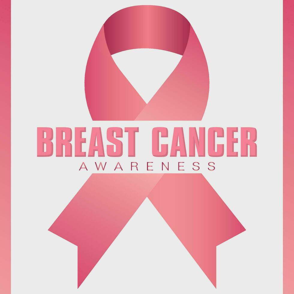 Colored breast cancer awareness campaign Vector