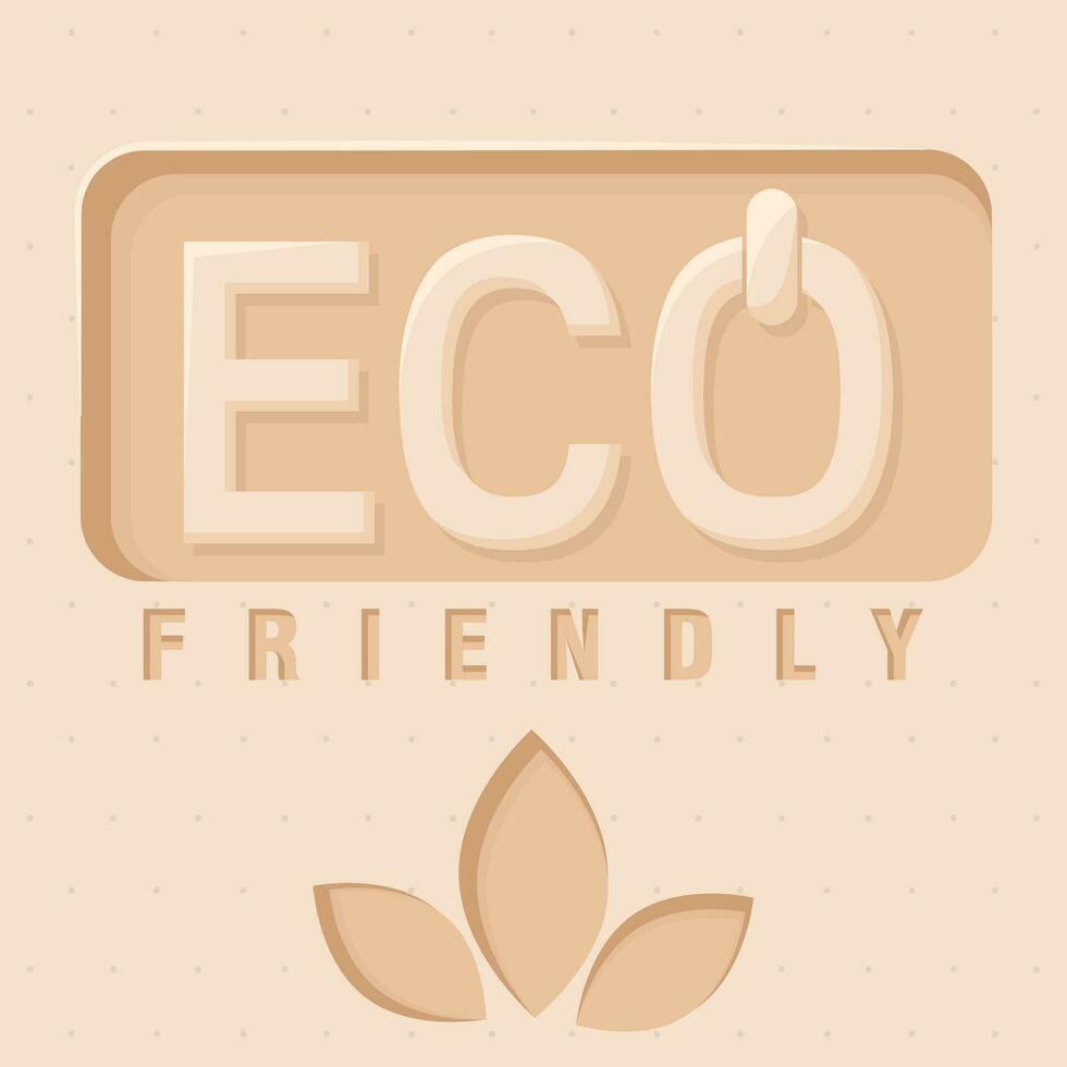 Colored concept eco friendly poster Vector