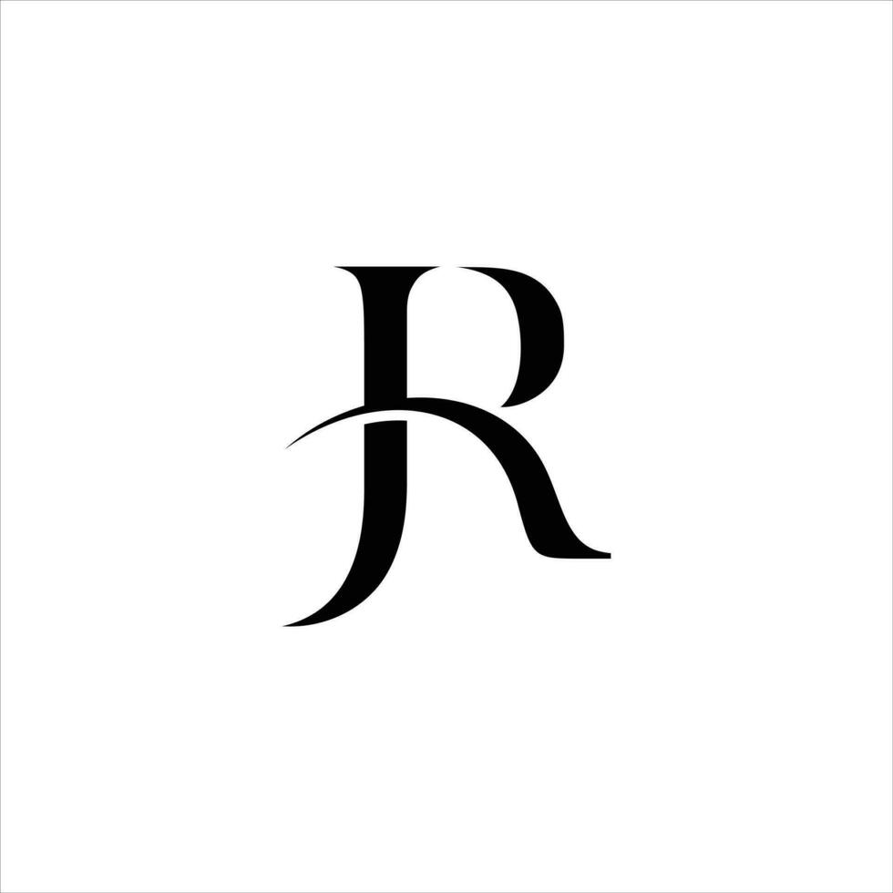 JR letter Logo Design Template Vector