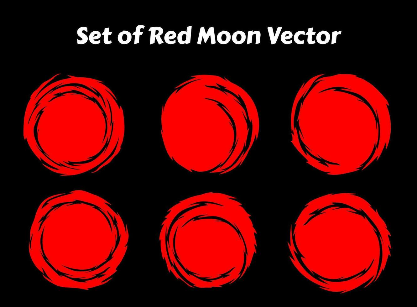 red moon vector illustration. japanese red moon abstract vector. red circle abstract vector illustration. abstract circle.