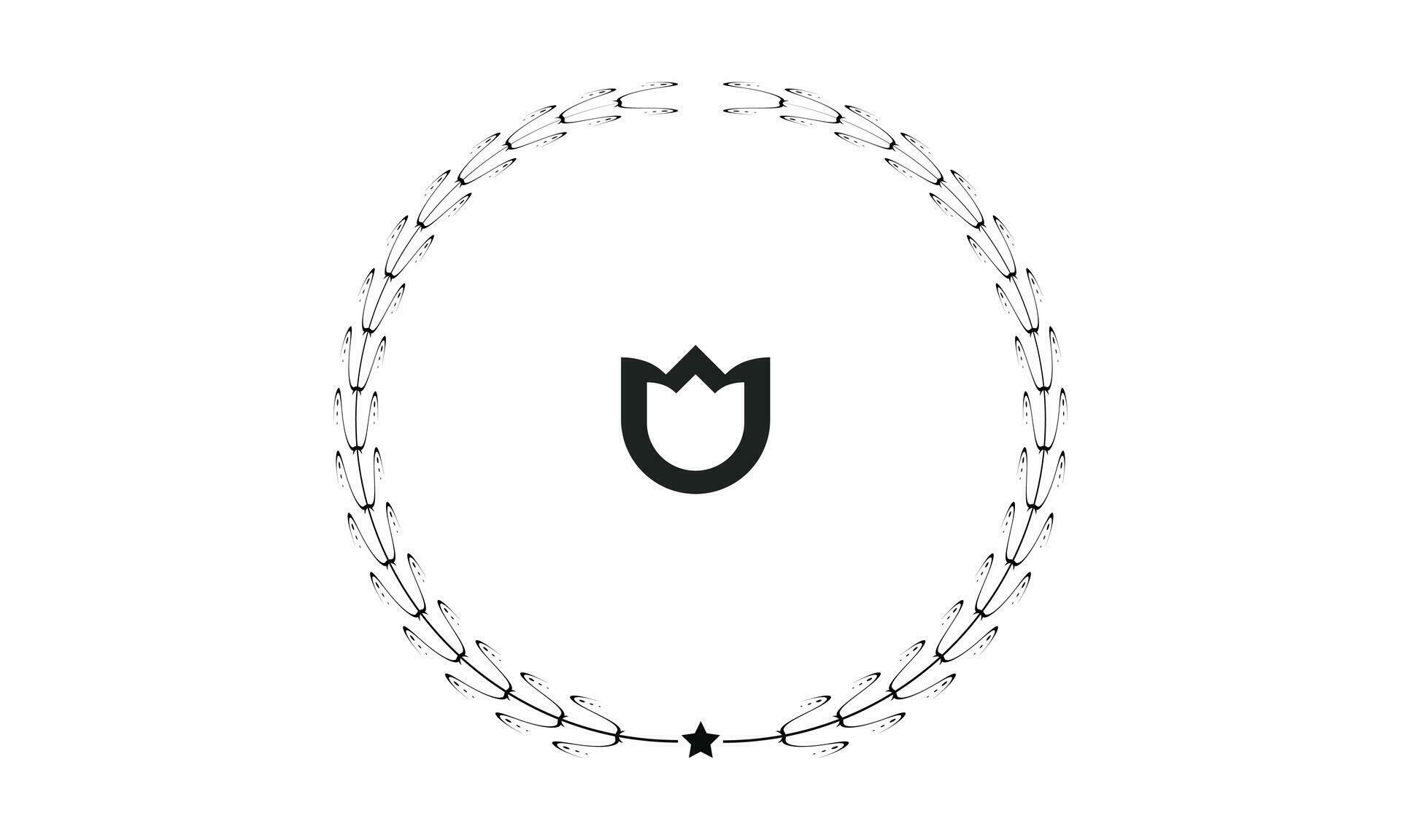 Vector laurel wreath vector illustration black and white 28271812