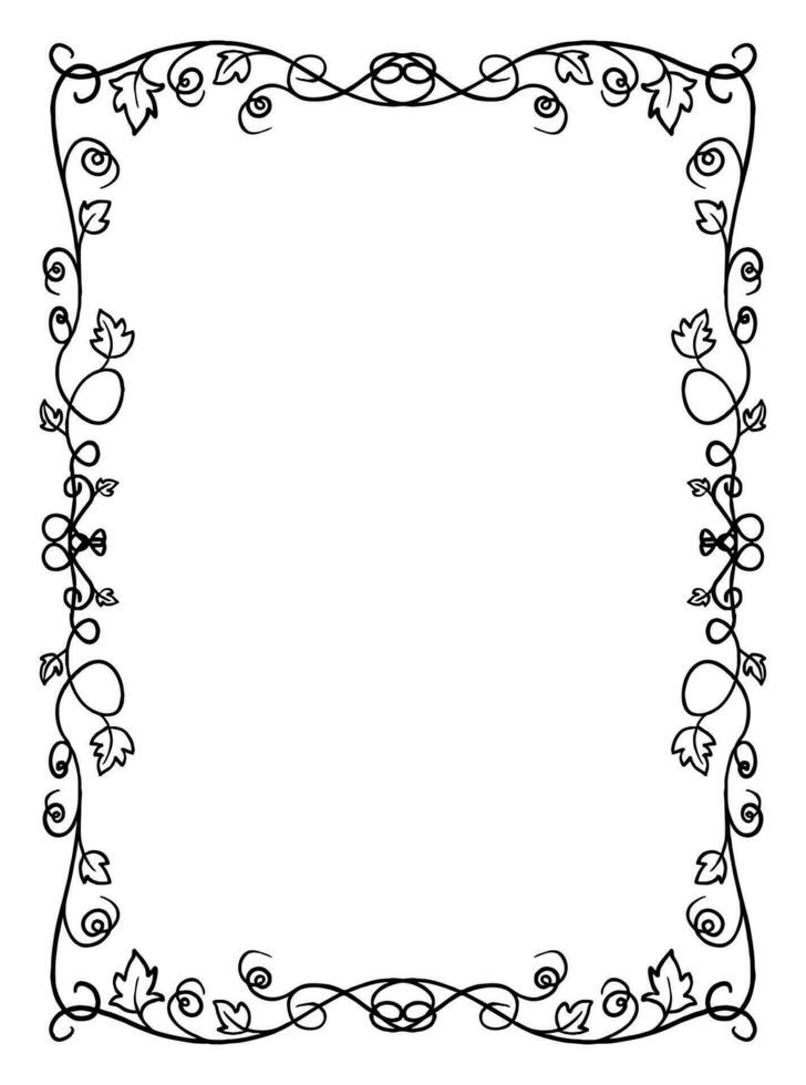 Halloween frames set with silhouettes of pumpkins, bats, spiderweb, tree branches. Halloween border collection isolated on white. Design element for card, poster, text decoration. Vector illustration