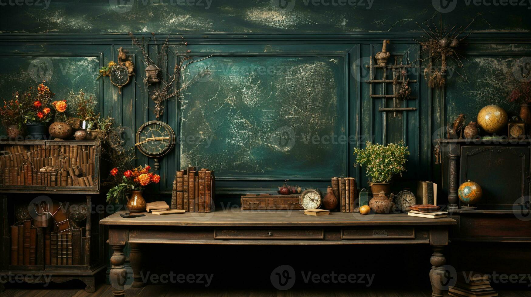 Blackboard texture Background ai photo