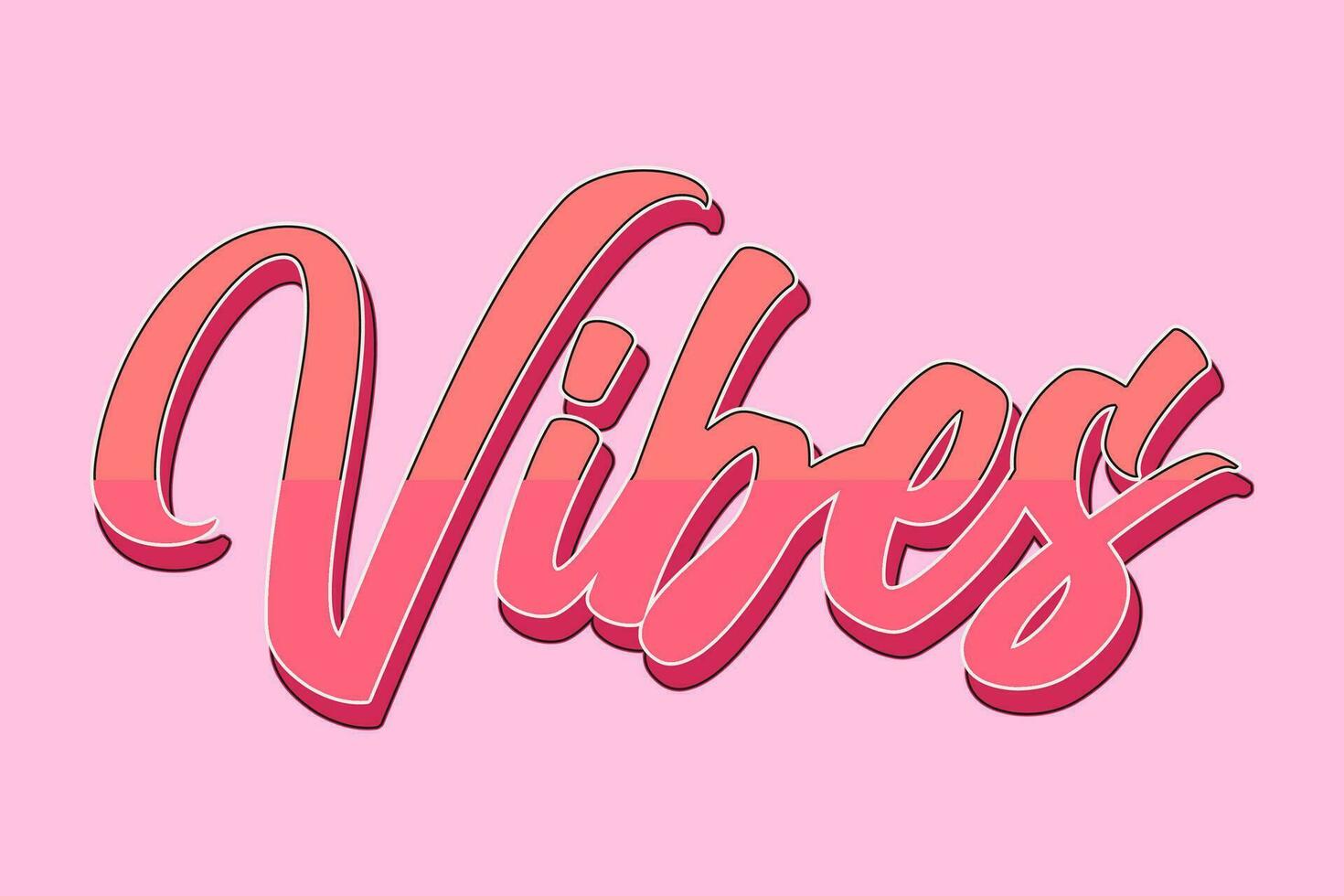 vibes positive letter vector