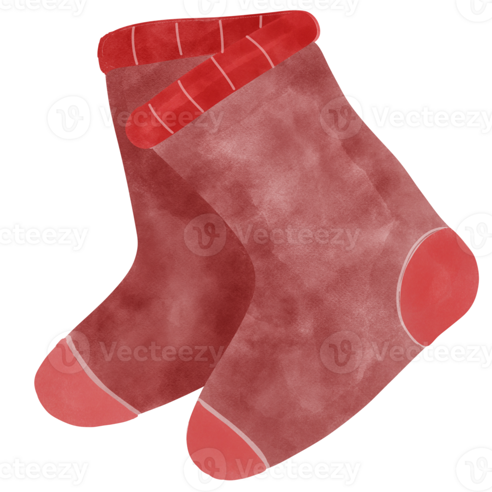 Red socks for Autumn png