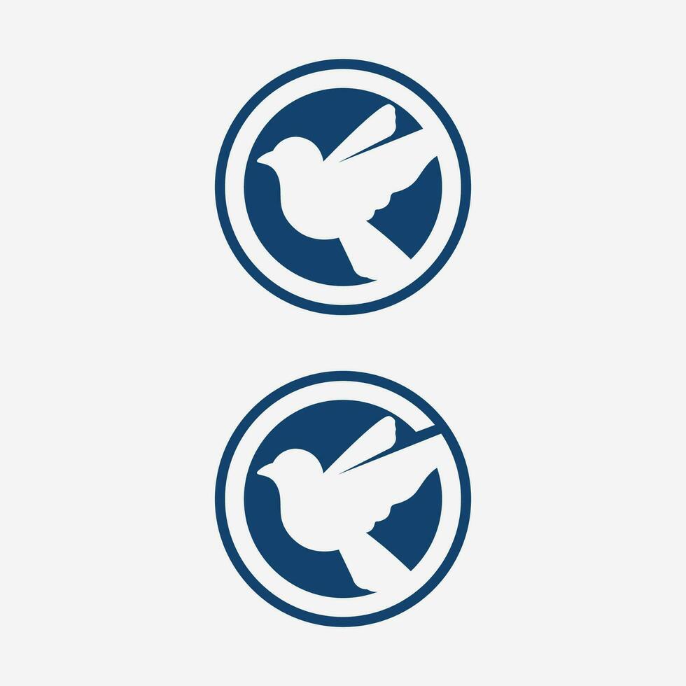 aves y ala logo animal vector icono mosca diseño ilustración modelo gráfico