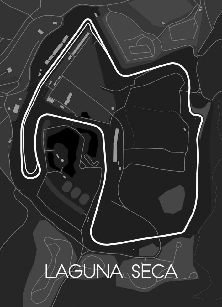 WeatherTech Raceway Laguna Seca map vector