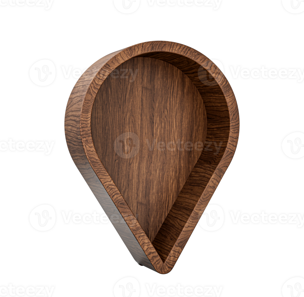Wooden pointer  3d illustration png