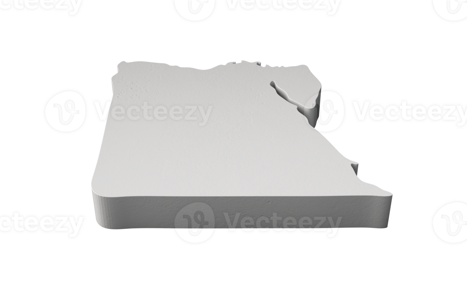 Egito 3d mapa geografia cartografia e topologia 3d ilustração png