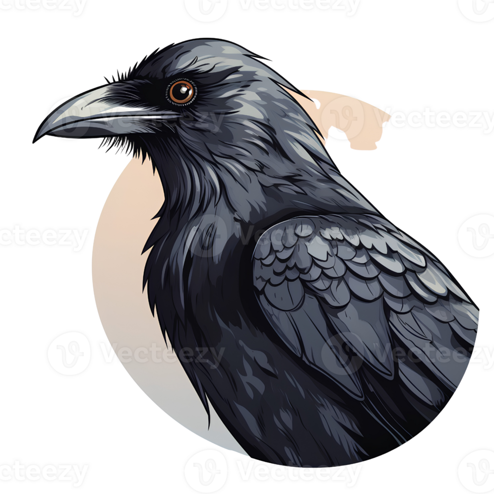 crow cartoon ai generative png