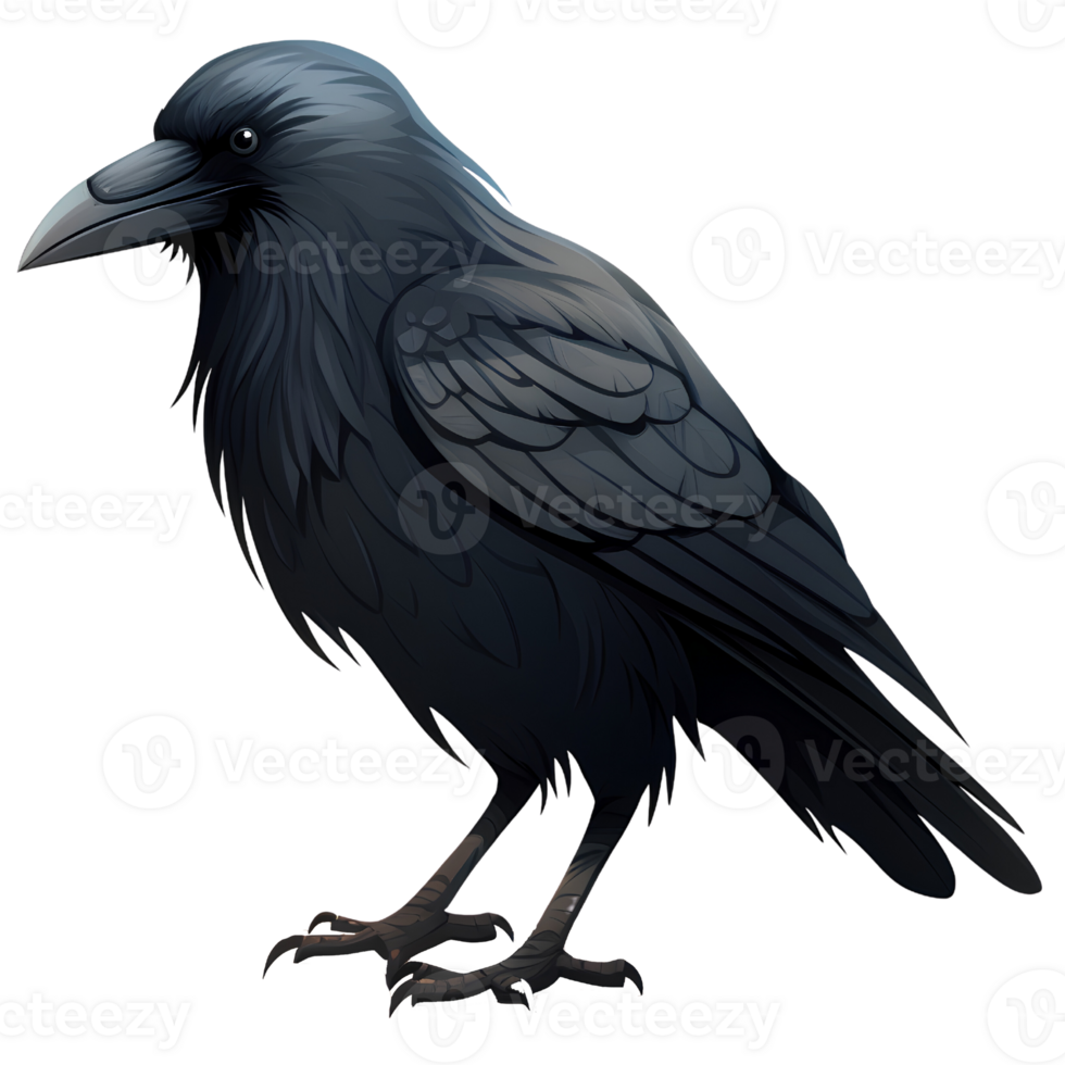 crow cartoon ai generative png