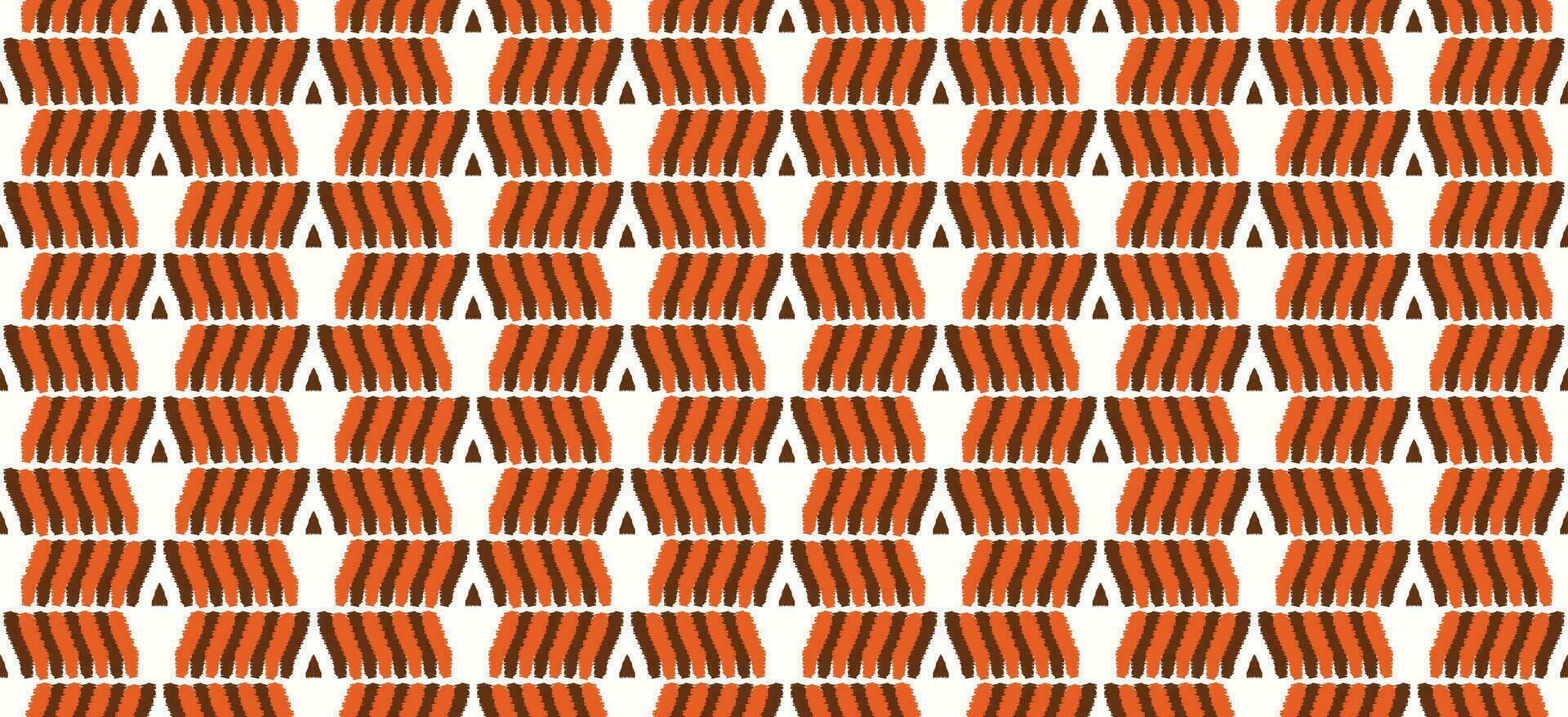 Ethnic abstract ikat art. Seamless pattern in tribal, folk embroidery, and Mexican style. Aztec geometric art ornament print.Design for carpet, wallpaper, clothing, wrapping, fabric, cover, textile vector