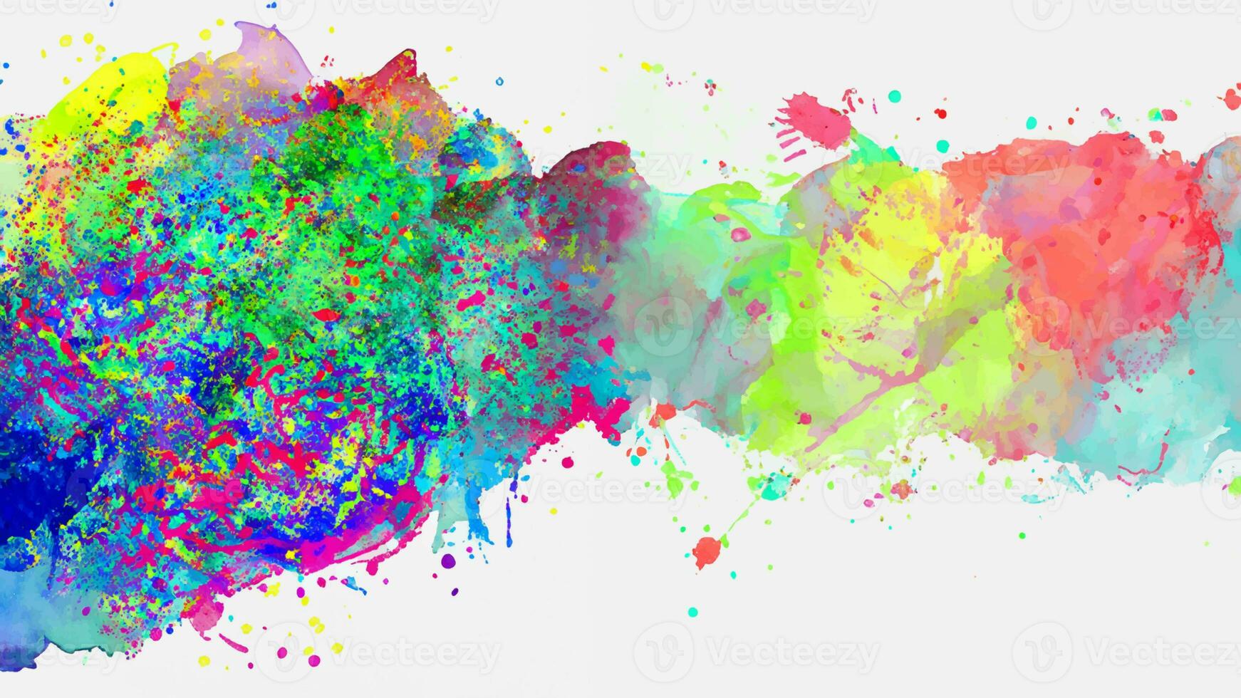 vector abstract background with a colourful watercolour splatter design photo