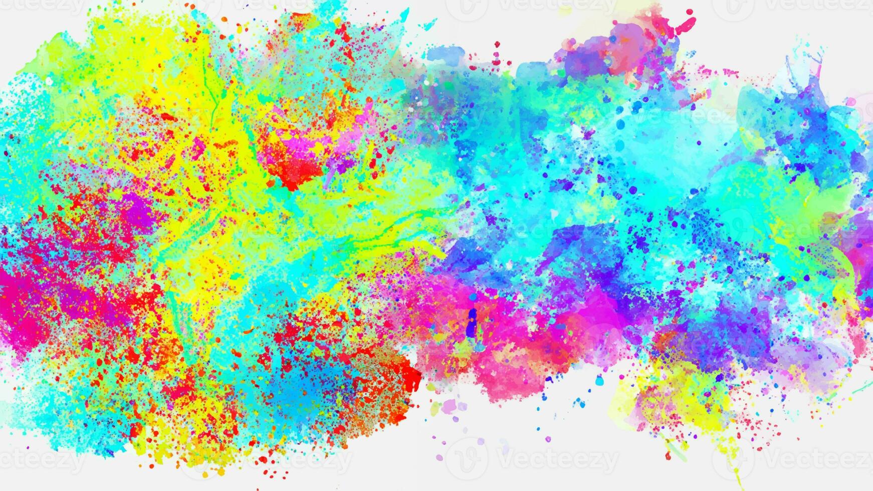 vector abstract background with a colourful watercolour splatter design photo
