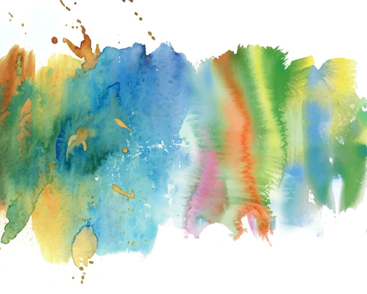 vector abstract background with a colourful watercolour splatter design