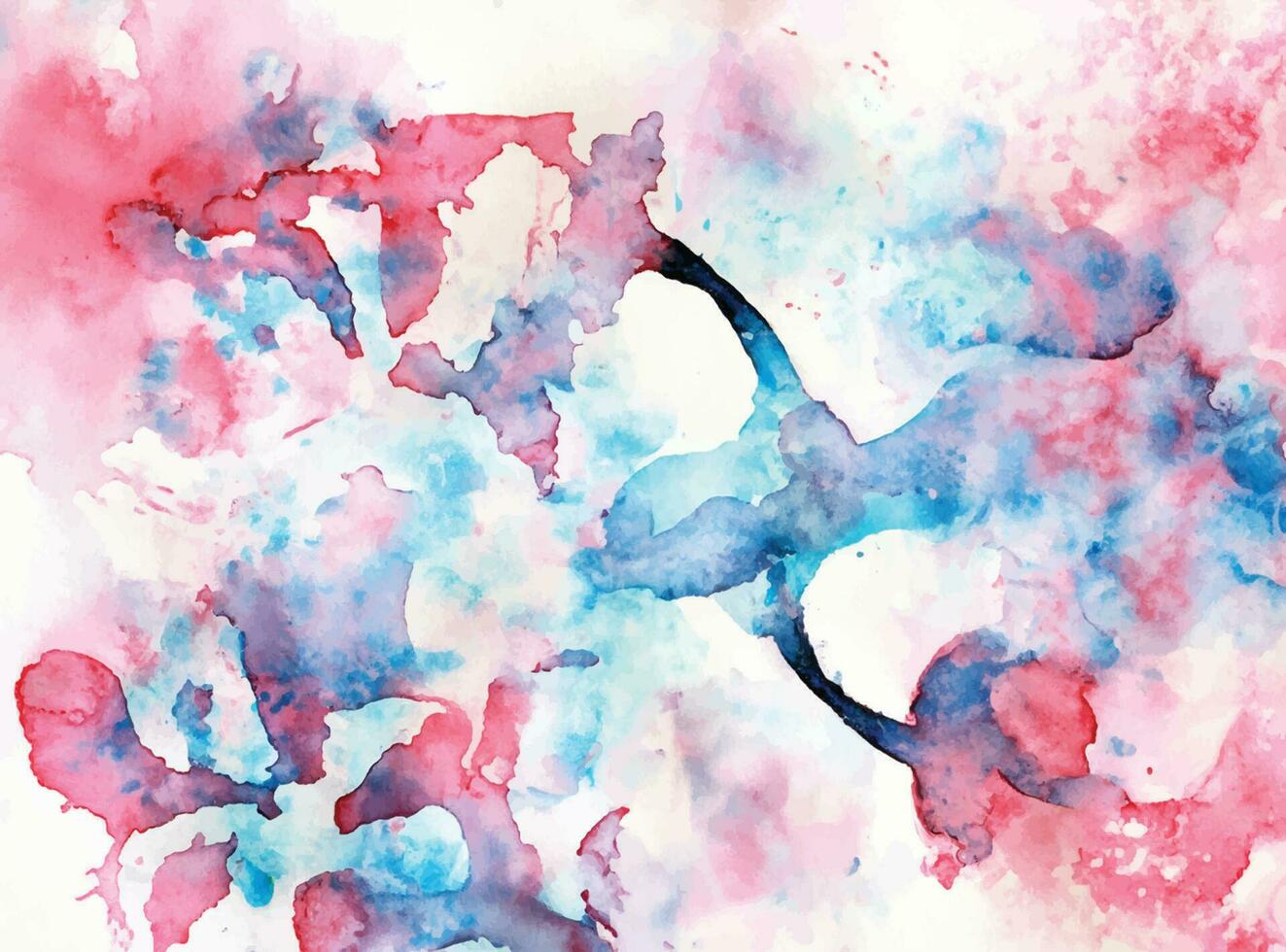 vector abstract background with a colourful watercolour splatter design