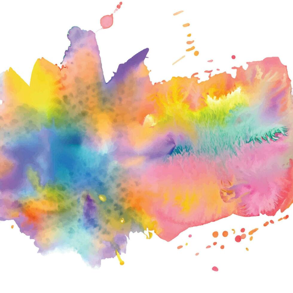 vector abstract background with a colourful watercolour splatter design