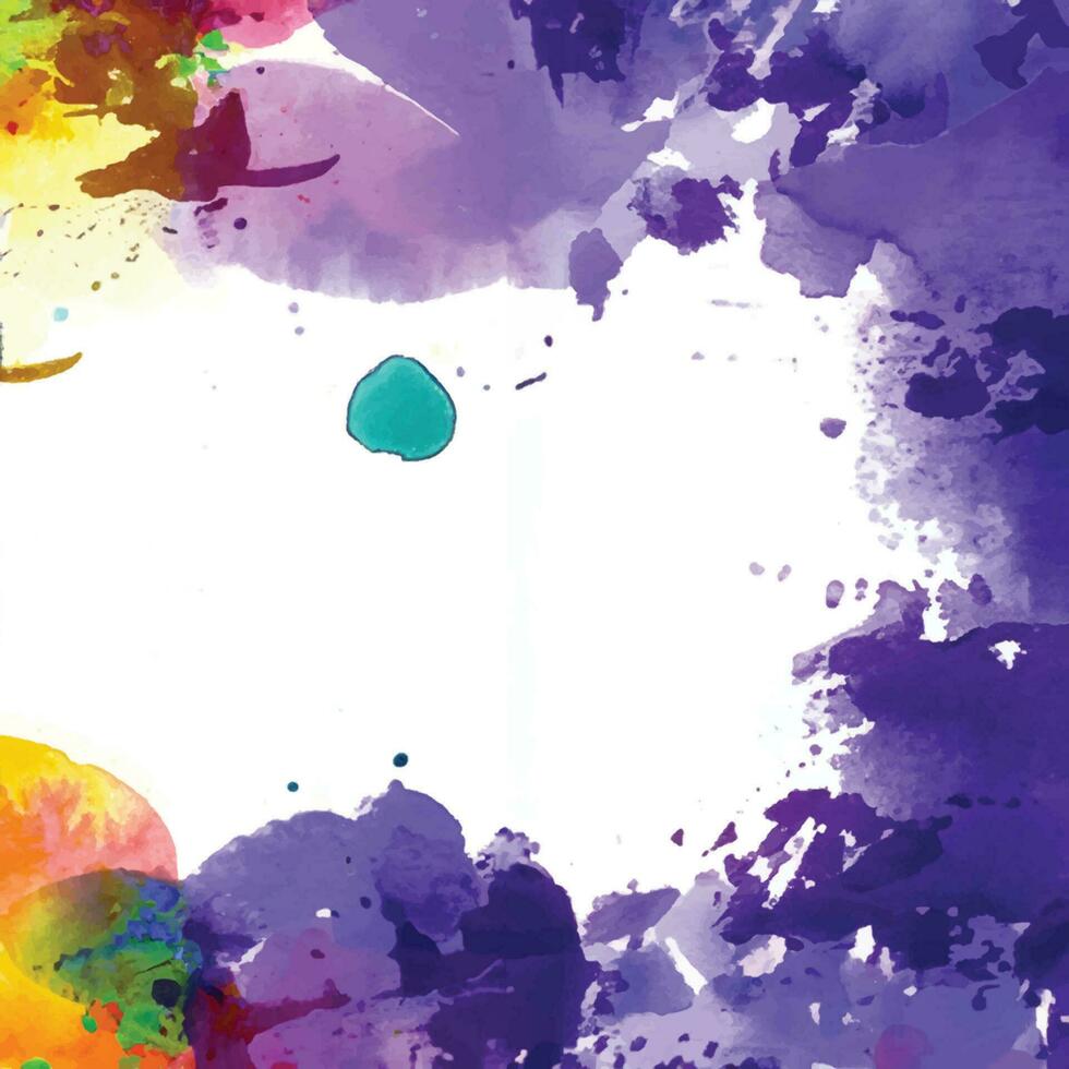 vector abstract background with a colourful watercolour splatter design