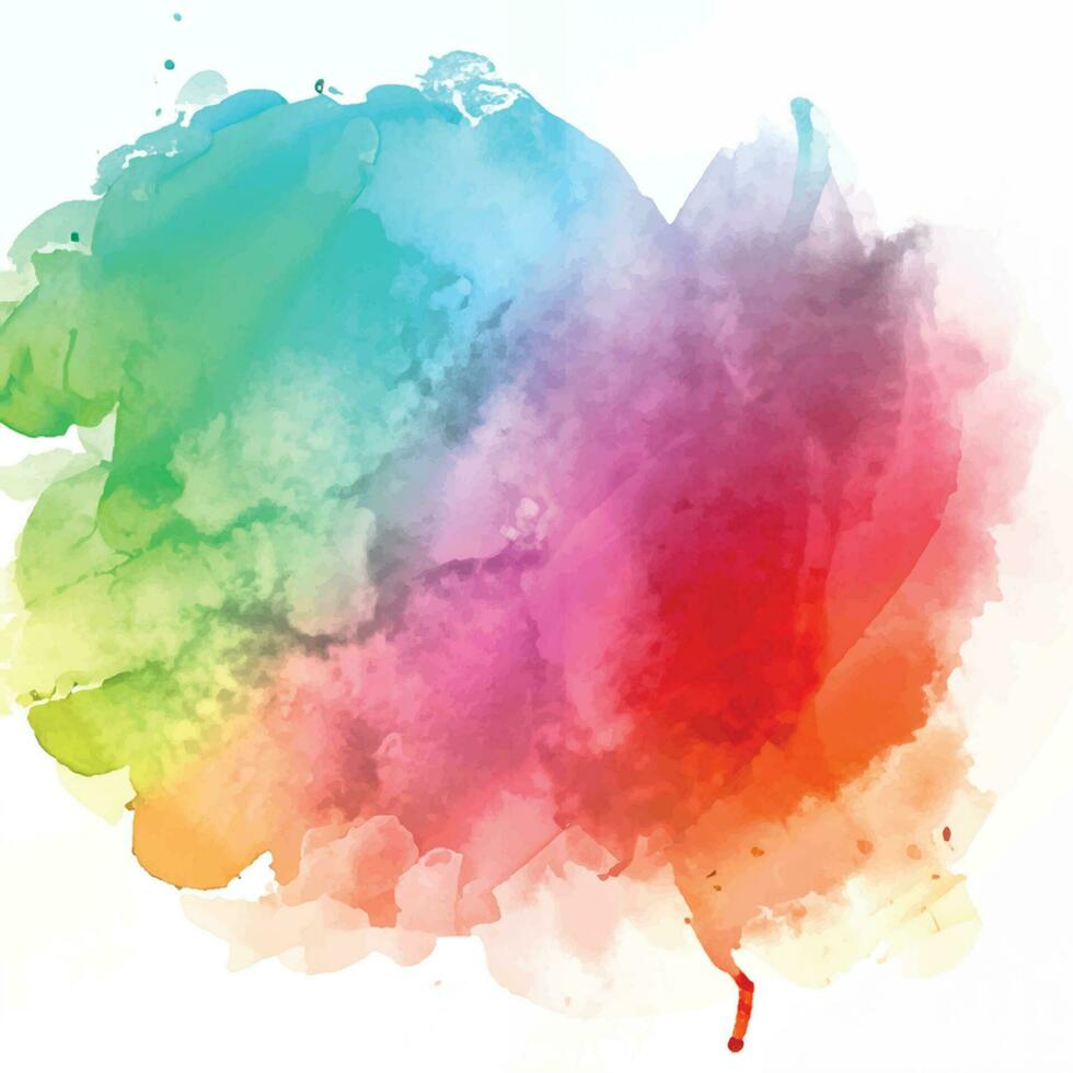 vector abstract background with a colourful watercolour splatter design