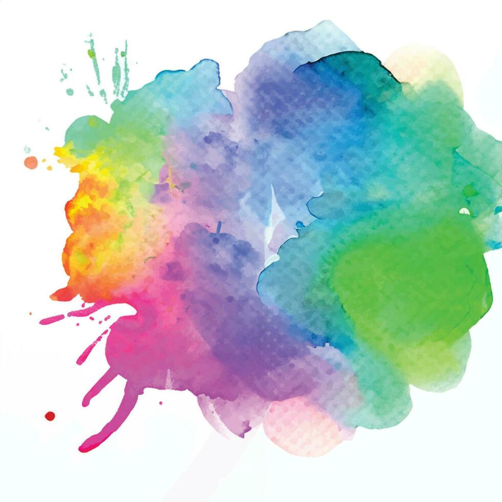 vector abstract background with a colourful watercolour splatter design