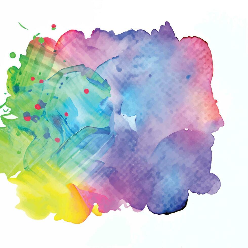 vector abstract background with a colourful watercolour splatter design