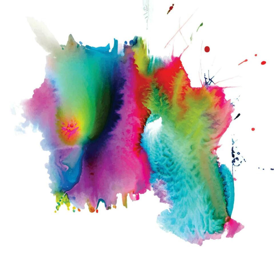 vector abstract background with a colourful watercolour splatter design
