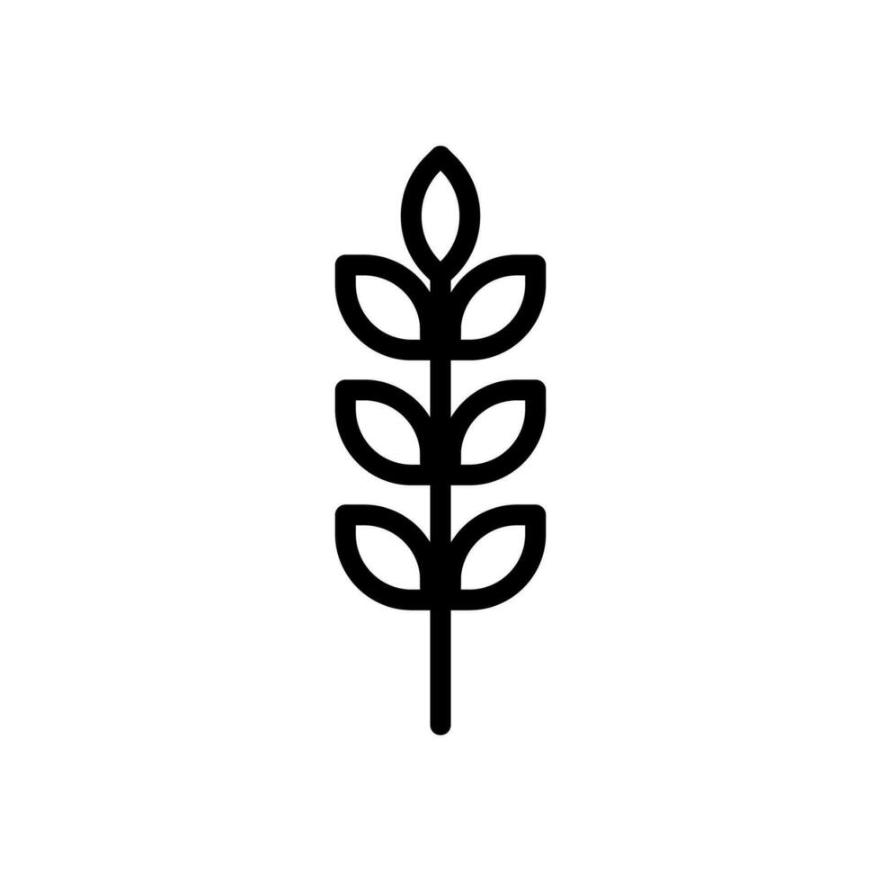 wheat icon line style vector