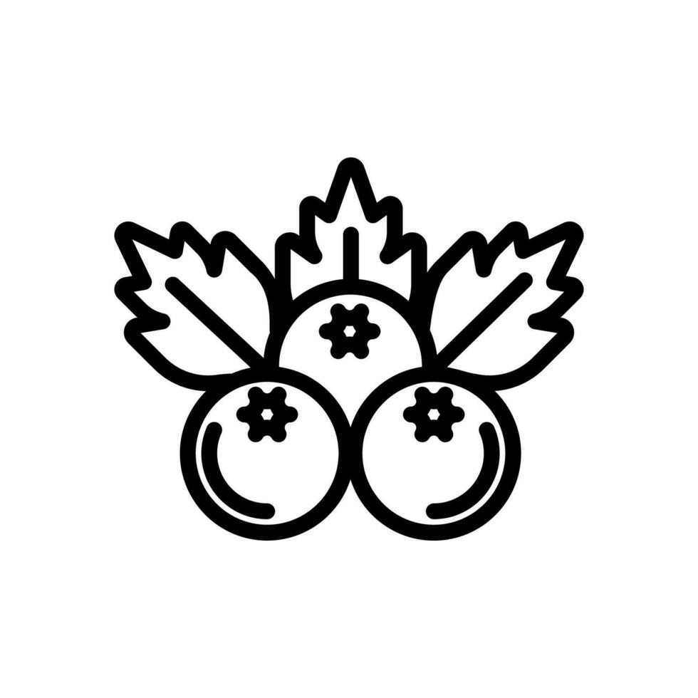 berries icon line style vector