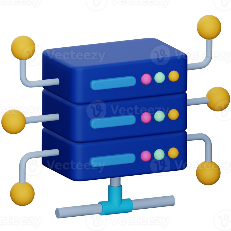 Data connection 3d rendering isometric icon. png
