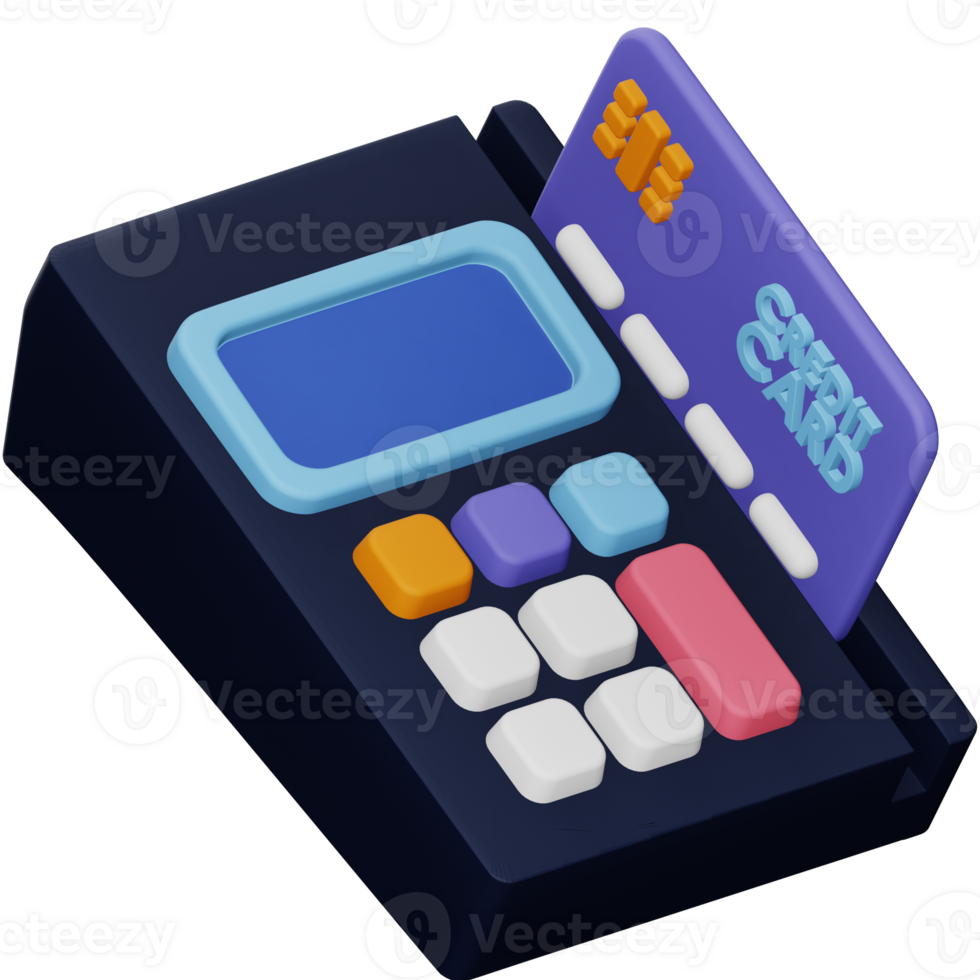 EDC machine 3d rendering isometric icon. png