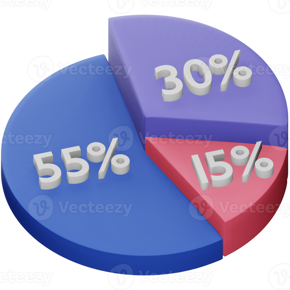 Business statistic 3d rendering isometric icon. png