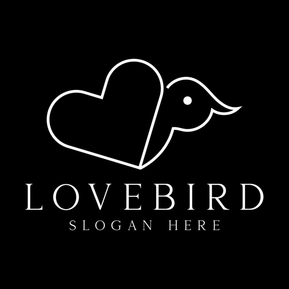 Love Bird Demo Logo Free Vector File