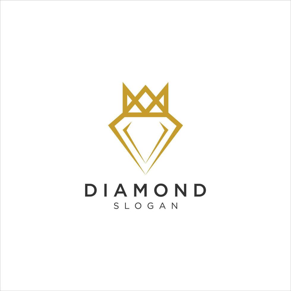 plantilla de diseño de logotipo de concepto de diamante creativo vector