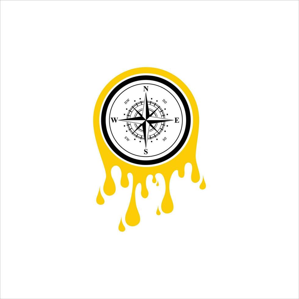 Compass icon. Flat design. Vector. vector