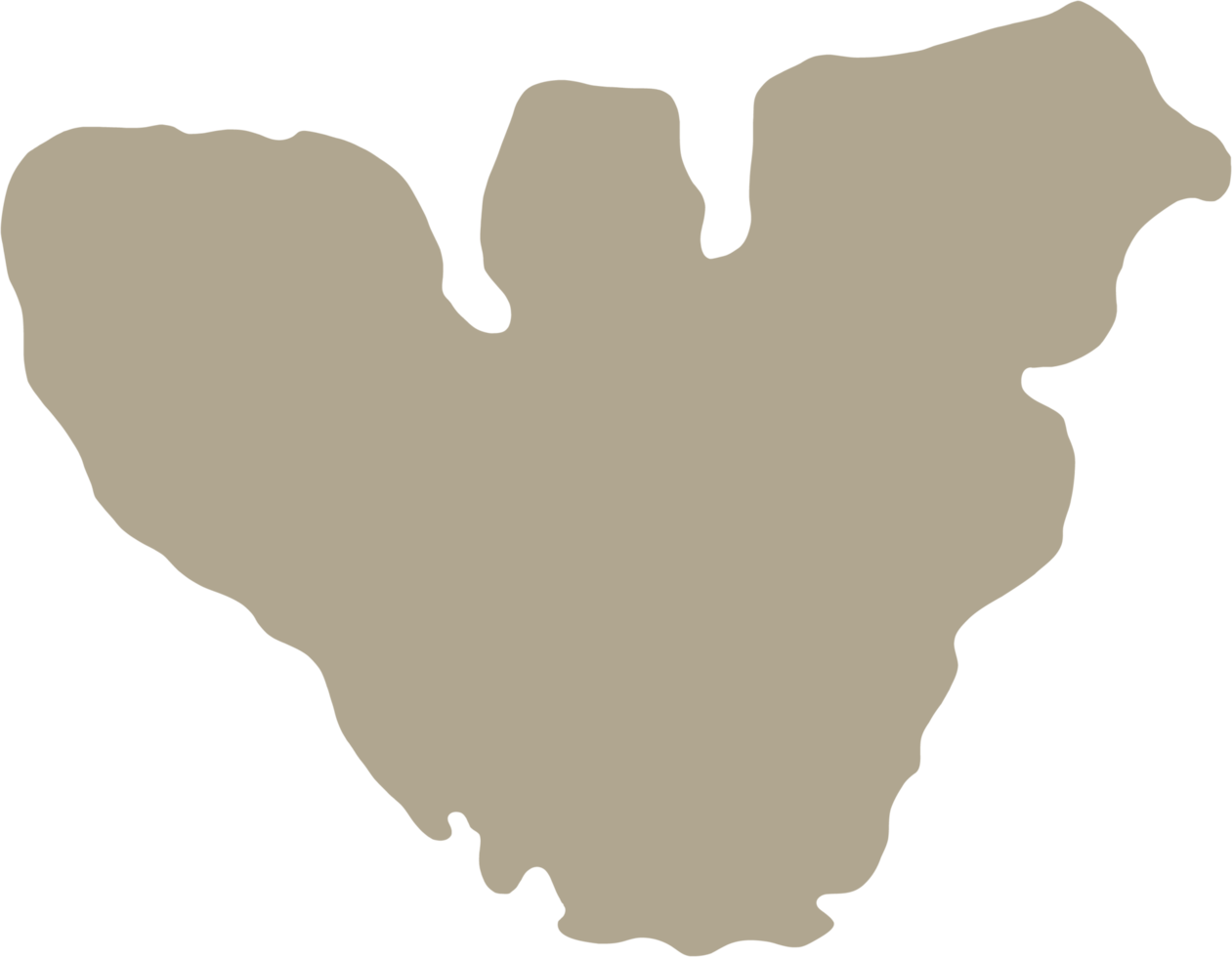 doodle freehand drawing of moorea island map. png