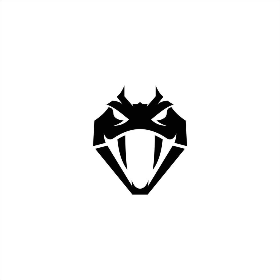 Vector viper snake head logo.